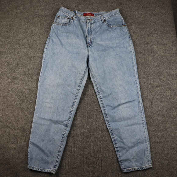 Vintage Levi's 550 Jeans Mens 16 M Light Wash Denim Relaxed Tapered Leg 90s - Picture 1 of 16